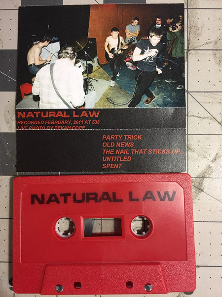 Natural Law - Natural Law - Used Cassette 2011 Self Released Tape - Hardcore - Shuga Records