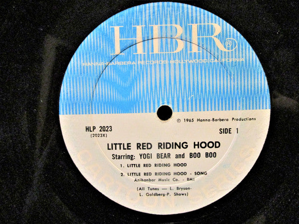 Yogi Bear And Boo Boo - Tell Stories Of Little Red Riding Hood And Jack And The Beanstalk - VG+ LP Record 1965 Hanna-Barbera USA Vinyl - Children's - Shuga Records