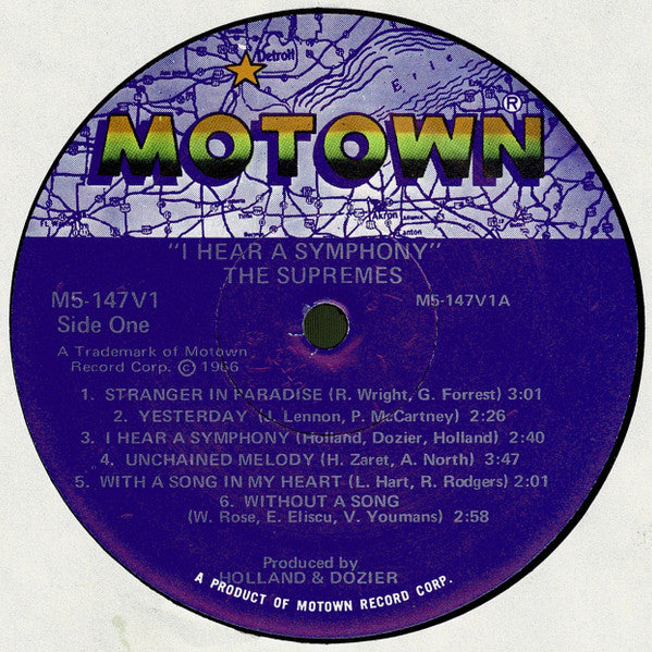 The Supremes - I Hear A Symphony (1966) - VG+ LP Record 1981 USA Motown Vinyl - Soul / Rhythm & Blues - Shuga Records