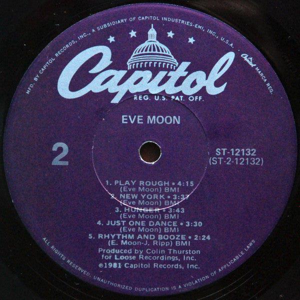 Eve Moon - Eve Moon - Mint- (VG+ cover) LP Record 1981 Capitol USA Vinyl - Hard Rock - Shuga Records