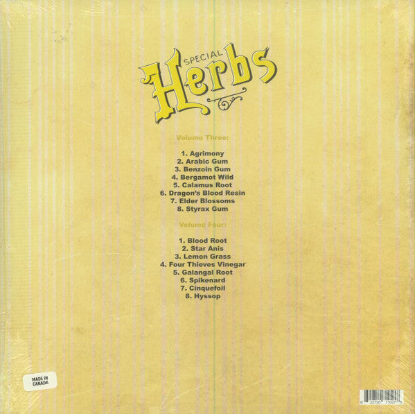 Metal Fingers (MF DOOM) - Special Herbs Vol. 3 & 4 (2003) - VG+ 2 LP Record 2019 Nature Sounds USA Vinyl - Hip Hop / Instrumental - Shuga Records