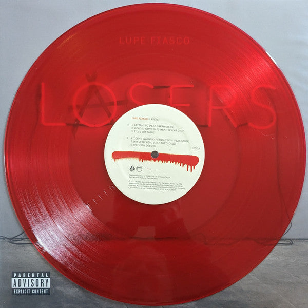 Lupe Fiasco - Lasers (2011) - Mint- 2 LP Record 2019 Atlantic USA Translucent Red Vinyl - Pop Rap / Hip Hop - Shuga Records