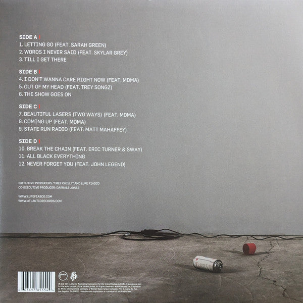 Lupe Fiasco - Lasers (2011) - Mint- 2 LP Record 2019 Atlantic USA Translucent Red Vinyl - Pop Rap / Hip Hop - Shuga Records