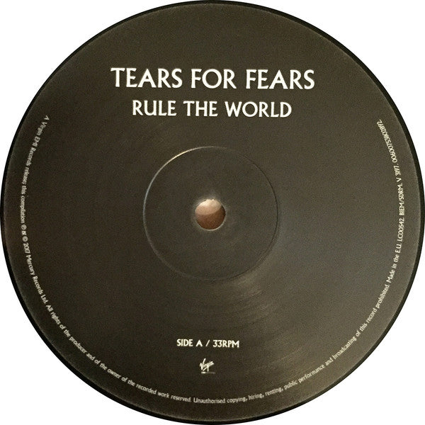 Tears For Fears – Rule The World - Mint- 2 LP Record 2018 Virgin EMI Vinyl & Download - Pop Rock / Synth-Pop - Shuga Records