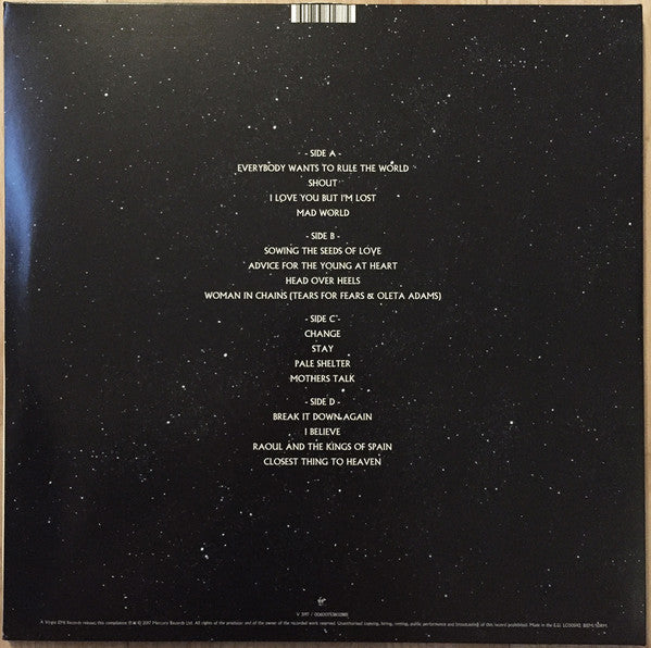 Tears For Fears - Rule The World - New 2 LP Record 2018 Virgin EMI Vinyl & Download - Pop Rock / Synth-Pop - Shuga Records