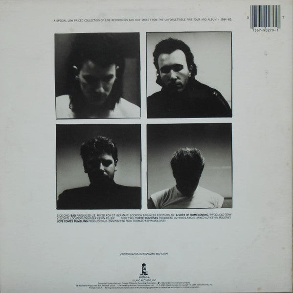U2 - Wide Awake In America - VG+ EP Record 1985 Island USA Vinyl - Pop Rock / Alternative Rock
