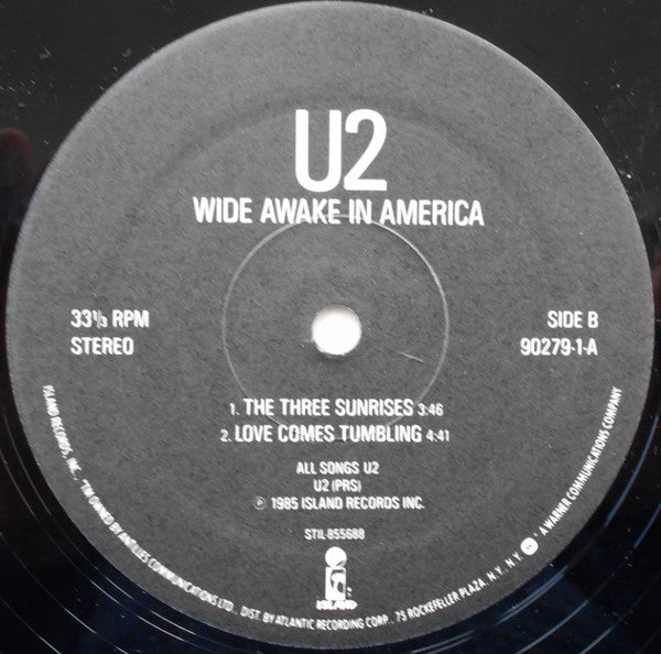 U2 - Wide Awake In America - VG+ EP Record 1985 Island USA Vinyl - Pop Rock / Alternative Rock