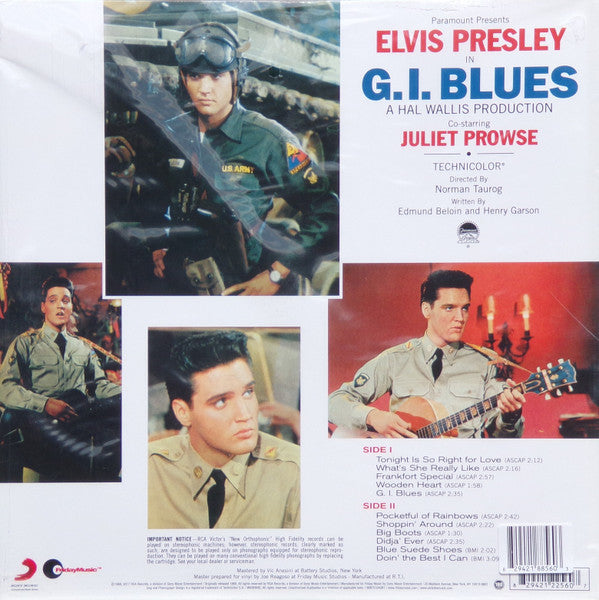 Elvis Presley - G.I. Blues (1960) - New LP Record 2019 RCA Living Stereo Friday Music 180 gram Yellow Vinyl - Rock & Roll / Soundtrack - Shuga Records