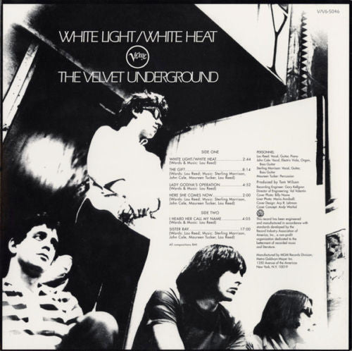 The Velvet Underground - White Light/White Heat (1968) - Mint- LP Record 1999 Verve Stereo USA Vinyl - Psychedelic Rock / Art Rock / Avantgarde - Shuga Records