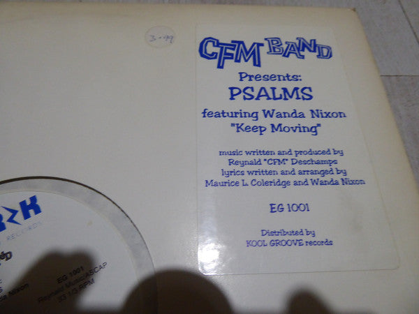 C.F.M. Band Presents Psalms Featuring Wanda Nixon - Keep Moving - Mint- 12" Single Record 1997 Electrik Groove USA Vinyl - House / Soul-Jazz - Shuga Records