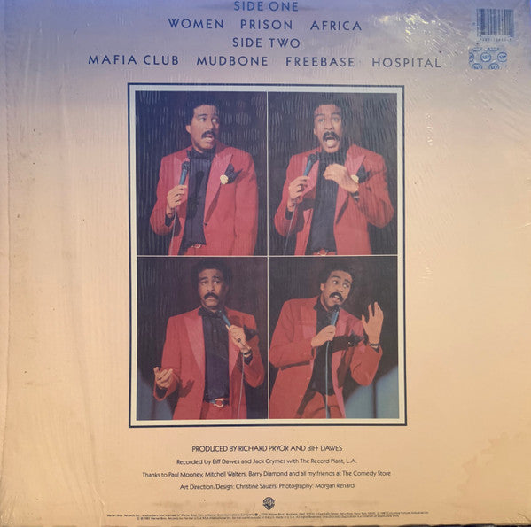 Richard Pryor - Live On The Sunset Strip - VG+ LP Record 1982 Warner USA Original Vinyl - Comedy - Shuga Records