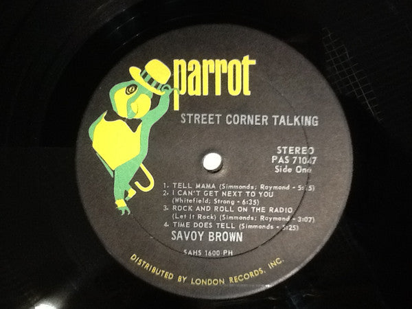 Savoy Brown - Street Corner Talking - Mint- LP Record 1971 Parrot USA Original Vinyl - Hard Rock / Blues Rock - Shuga Records