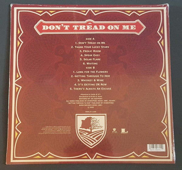 311 - Don't Tread On Me - Mint- LP Record 2019 Volcano FYE Exclusive Red Transparent Vinyl - Pop Rock / Ska / Alternative Rock - Shuga Records
