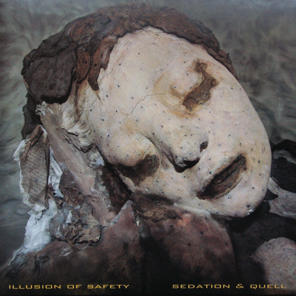 Illusion Of Safety - Sedation & Quell - New 10" EP Record 2008 Crippled Intellect / Complacency Translucent Yellow Vinyl - Chicago Electronic / Experimental - Shuga Records