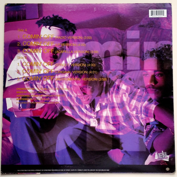 Jammin' G - Comin' Off - New 12" Single Record 1995 StreetBeat USA Vinyl - Hip Hop / Gangsta - Shuga Records