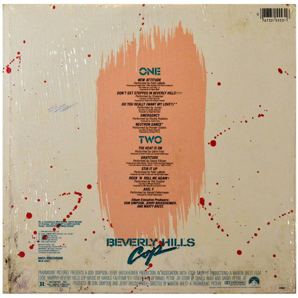 Various - Music From The Motion Picture - Beverly Hills Cop - VG+ LP Record 1984 MCA USA Vinyl - Soundtrack - Shuga Records