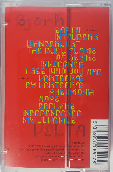 Björk - Volta (2007) - New Cassette 2019 One Little Indian UK Red Tape - Electronic / Experimental - Shuga Records