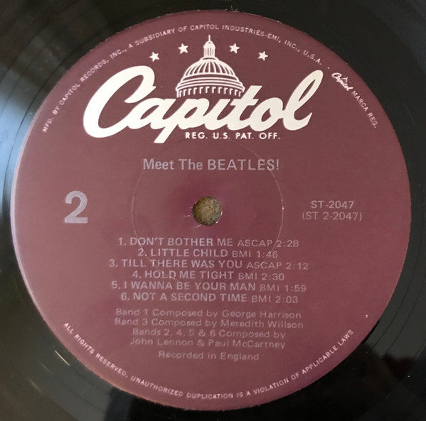 The Beatles - Meet the Beatles! (1964) - VG+ LP Record 1978 Capitol USA Vinyl - Pop Rock / Beat - Shuga Records