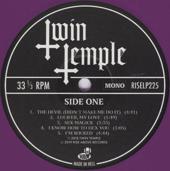 Twin Temple - Twin Temple (Bring You Their Signature Sound.... Satanic Doo-Wop) - New LP Record 2019 Rise Above Purple Vinyl - Rock / Doo Wop - Shuga Records