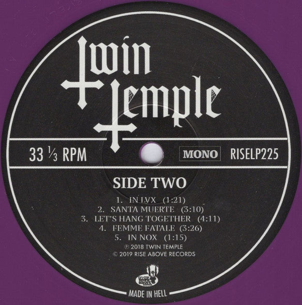 Twin Temple - Twin Temple (Bring You Their Signature Sound.... Satanic Doo-Wop) - New LP Record 2019 Rise Above Purple Vinyl - Rock / Doo Wop - Shuga Records