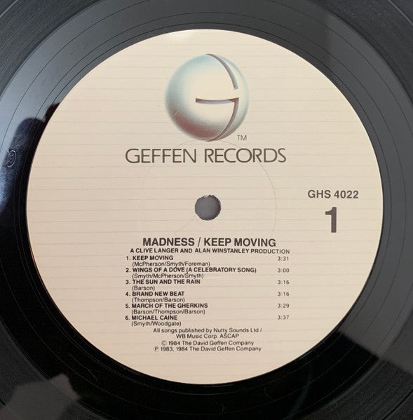 Madness - Keep Moving - Mint- LP Record 1984 Geffen USA Vinyl - Pop Rock / Ska - Shuga Records