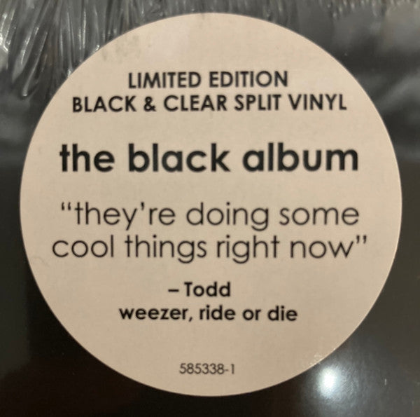 Weezer ‎– Weezer (Black Album) - New LP Record 2019 Atlantic Crush Clear And Black Split Vinyl - Pop Rock / Power Pop