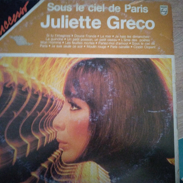 Juliette Gréco - Sous Le Ciel De Paris - Mint- LP Record 1974 Philips Italy Vinyl - Pop / Chanson - Shuga Records