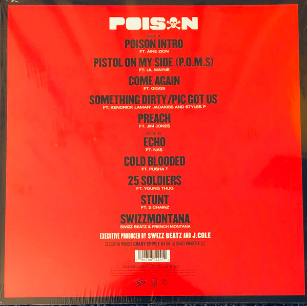 Swizz Beatz - Poison - New LP Record 2019 Epic USA Red with Black & White Splatter Vinyl - Hip Hop / Boom Bap - Shuga Records