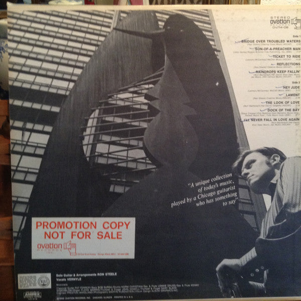 Ron Steele - Chicago Guitar - Mint- LP Record USA White Label Promo Vinyl - Jazz-Rock / Easy Listening - Shuga Records