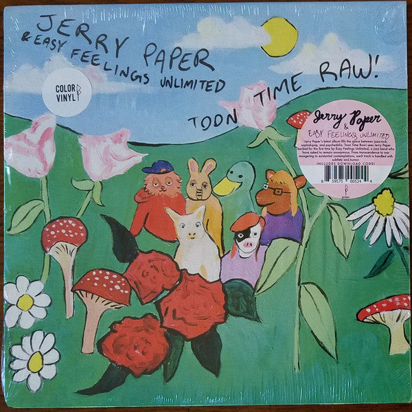 Jerry Paper & Easy Feelings Unlimited - Toon Time Raw! - Mint- LP Record 2019 Bayonet Purple Marble Vinyl & Insert - Psychedelic Rock / Indie Pop / Lounge - Shuga Records