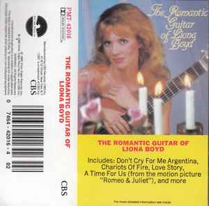 Liona Boyd - The Romantic Guitar Of Liona Boyd - Used Cassette 1985 CBS Tape - Contemporary Jazz - Shuga Records