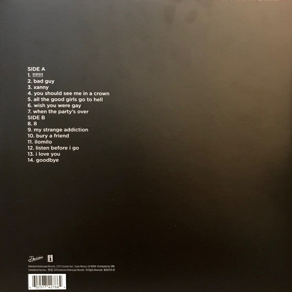 Billie Eilish - When We All Fall Asleep, Where Do We Go? - Mint- LP Record 2019 Interscope Darkroom Webstore Exclusive Lime Green Vinyl - Indie Pop / Alt-Pop - Shuga Records