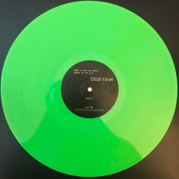 Billie Eilish - When We All Fall Asleep, Where Do We Go? - Mint- LP Record 2019 Interscope Darkroom Webstore Exclusive Lime Green Vinyl - Indie Pop / Alt-Pop - Shuga Records