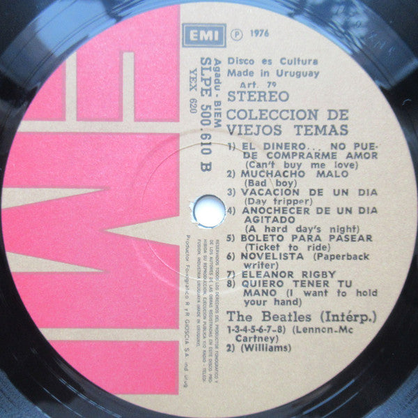 The Beatles  - Coleccion De Viejos Temas (A Collection Of Beatles Oldies 1966) - VG+ LP Record 1976 Uruguay Vinyl - Rock & Roll / Pop Rock - Shuga Records