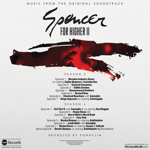 Vic Spencer & Sonnyjim - Spencer For Higher II (Seasons 3 & 4) - Mint- LP Record 2019 Daupe! UK Silver Grey Vinyl & Numbered - Hardcore Hip-Hop - Shuga Records