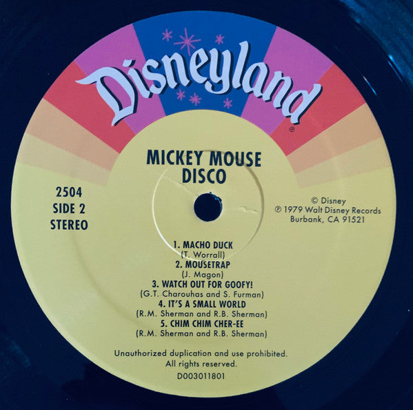 Various - Mickey Mouse Disco - New LP Record Store Day 2019 Walt Disney Disneyland RSD Vinyl - Funk / Children's - Shuga Records