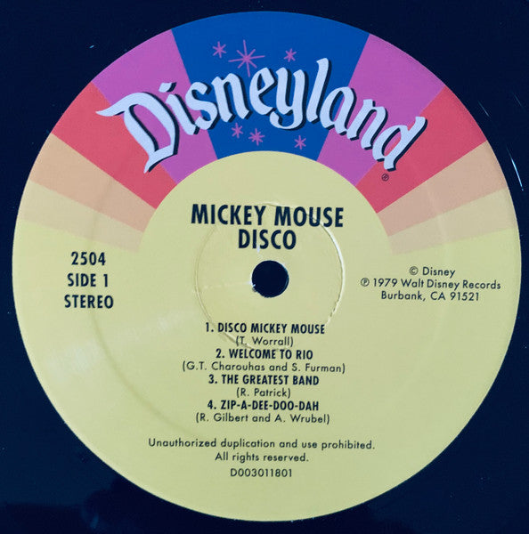 Various - Mickey Mouse Disco - New LP Record Store Day 2019 Walt Disney Disneyland RSD Vinyl - Funk / Children's - Shuga Records