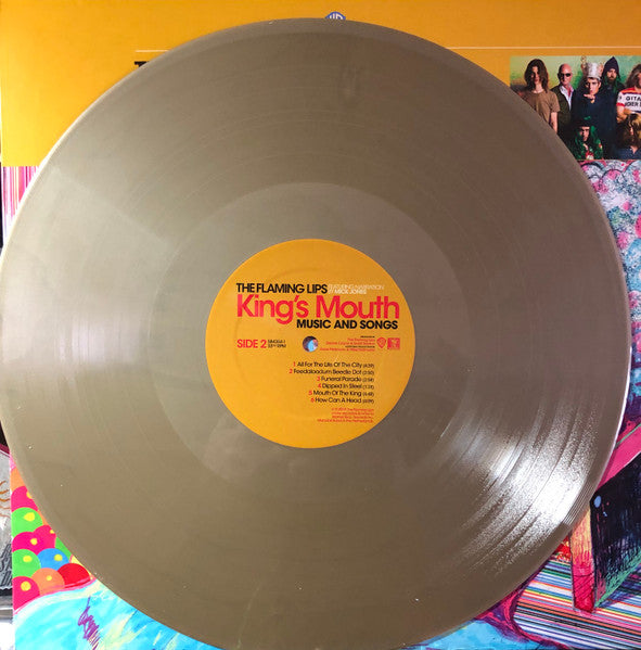 The Flaming Lips Featuring Narration By Mick Jones - King's Mouth (Music And Songs) - Mint- LP Record Store Day 2019 Warner USA RSD Gold Vinyl - Psychedelic Rock - Shuga Records