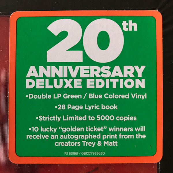 Various - Music From & Inspired By The Motion Picture South Park: Bigger, Longer & Uncut - New 2 LP Record Store Day 2019 Atlantic RSD Green & Blue Vinyl, Booklet, Lenticular Cover & Numbered  - Soundtrack - Shuga Records