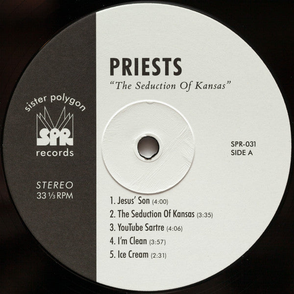 Priests - The Seduction Of Kansas - Mint- LP Record 2019 Sister Polygon USA Black Vinyl Promo, Insert & Download - Rock / Post-Punk - Shuga Records