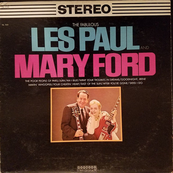 Les Paul & Mary Ford - The Fabulous - VG+ 1965 Harmony Columbia USA Stereo Original Vinyl - Rock & Roll - Shuga Records