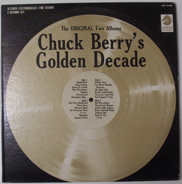 Chuck Berry - Chuck Berry's Golden Decade - VG+ (VG cover) 2 LP Record 1967 Chess USA Original Vinyl - Rock & Roll - Shuga Records