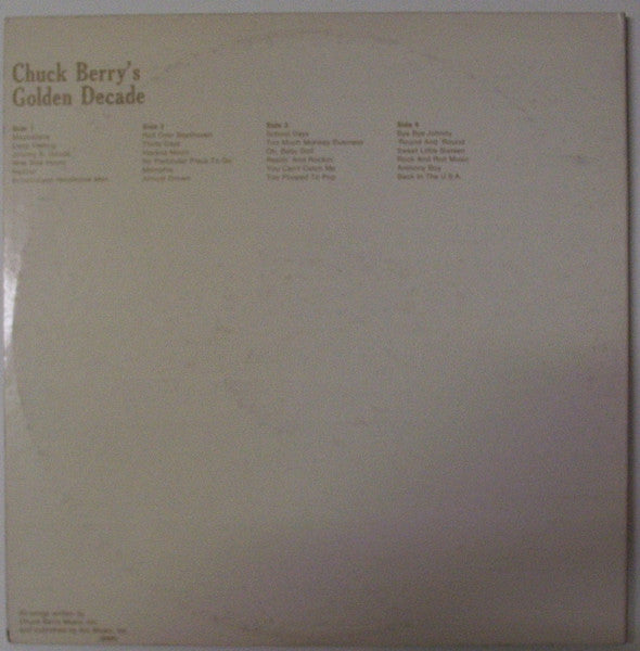 Chuck Berry - Chuck Berry's Golden Decade - VG+ (VG cover) 2 LP Record 1967 Chess USA Original Vinyl - Rock & Roll - Shuga Records