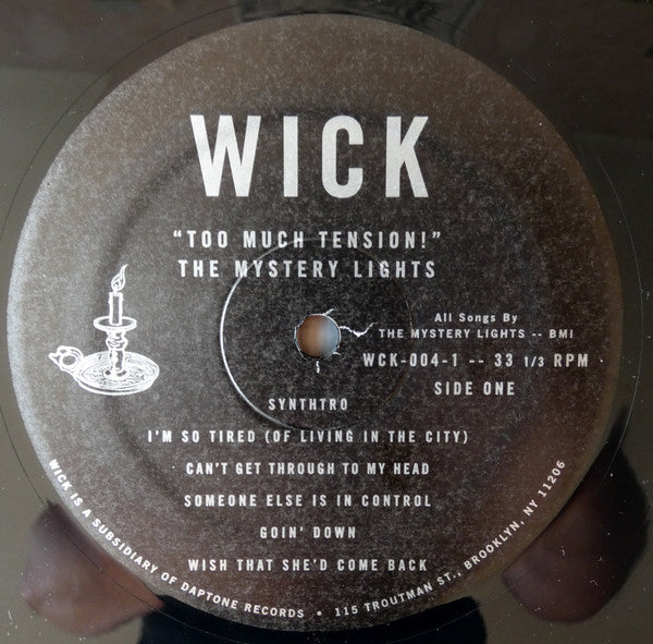 The Mystery Lights – Too Much Tension! - Mint- LP Record 2019 Wick USA Vinyl & Download - Garage Rock / Psychedelic Rock - Shuga Records