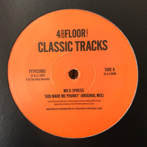 The MD X-Spress / Three Kings Featuring Jaygun And Bashy - God Made Me Phunky / Shake Dat Booty - New EP Record 2019 4 To The Floor UK Vinyl - House / Deep House - Shuga Records