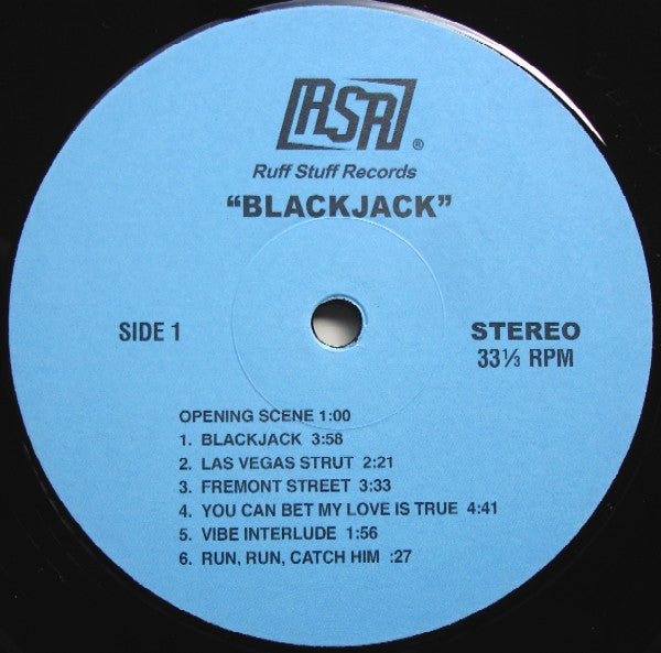Jack Ashford / Robert White - The Name Of The Game Is...Blackjack (1978) - NM- (VG cover) LP Record Ruff Stuff Australia Vinyl - Soundtrack - Shuga Records