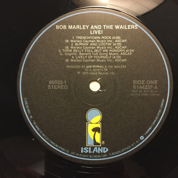 Bob Marley & The Wailers – Live! - Mint- LP Record 1986 Island RCA Club Edition Vinyl - Reggae - Shuga Records