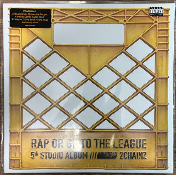 Signed Autographed - 2 Chainz - Rap Or Go To The League - Mint- 2 LP Record 2019 Def Jam Yellow Vinyl & Signed Litho Insert - Hip Hop / Trap - Shuga Records