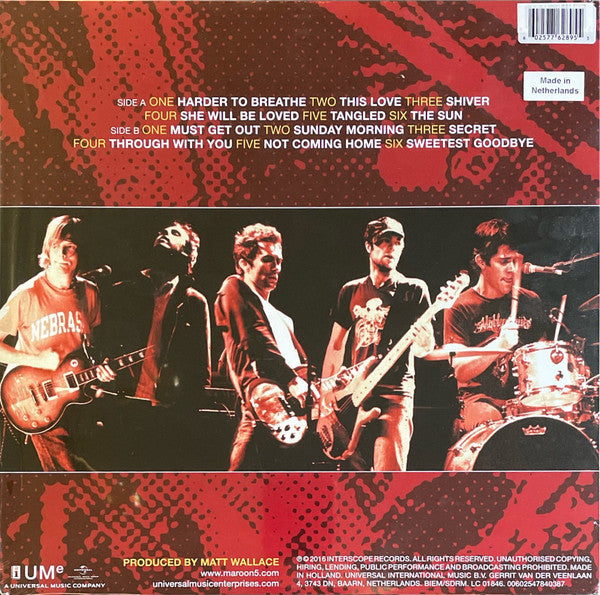 Maroon 5 - Songs About Jane (2002) - New LP Record 2026 Interscope Opaque Red Vinyl - Alternative Rock / Pop Rock - Shuga Records
