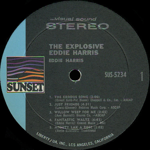 Eddie Harris - The Explosive Eddie Harris - VG+ LP Record 1969